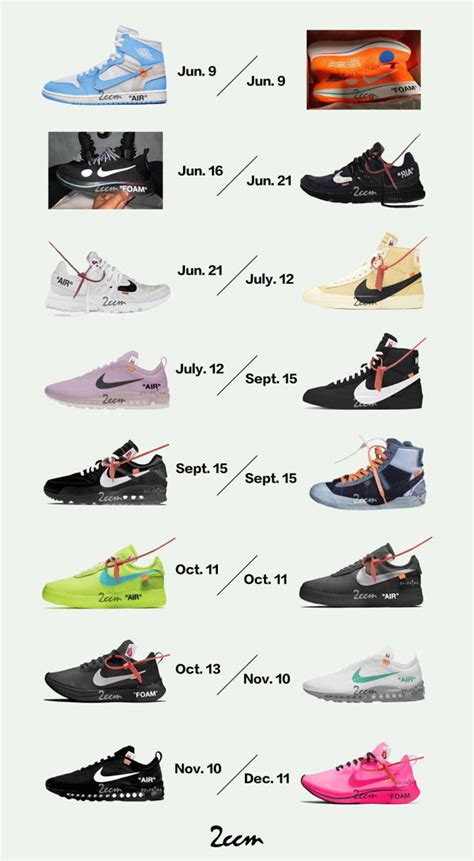 off white nike release date